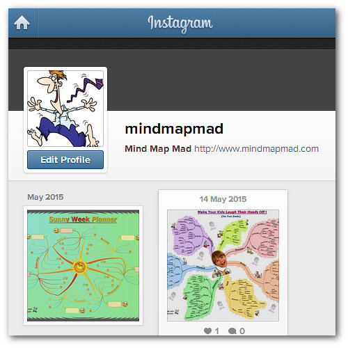 Mind Map Mad Instagram Page