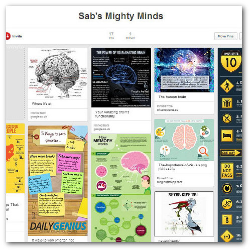 Mind Map Mad Pinterest Page