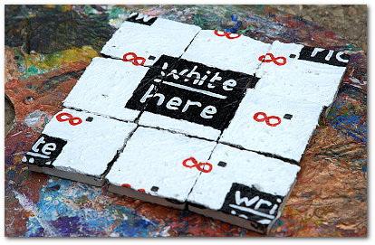 'White Here, Write Now' by Sab Will infini2.com