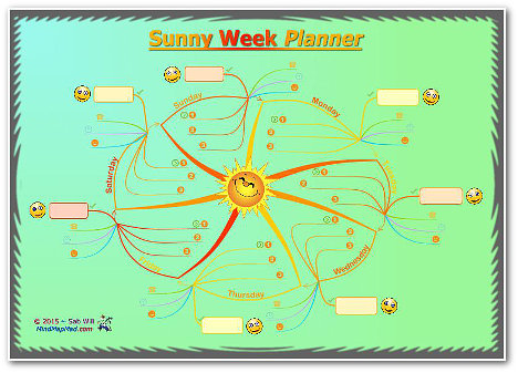 Mind Mapping for Personal Development Sunny Weekly Planner