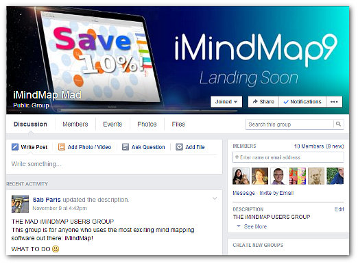 iMindMap User Group on Facebook