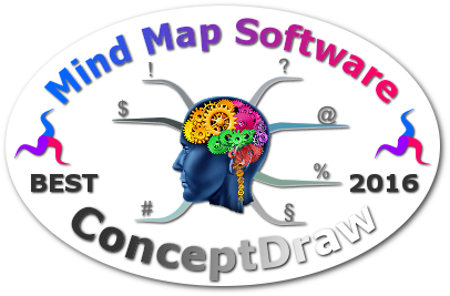 World's Best Mind Mapping Software 2016 Challenge - ConceptDraw badge