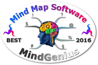 World's Best Mind Mapping Software 2016 Challenge - MindGenius mini badge