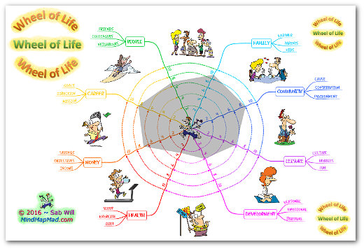 "wheel of life coaching tool" polygon version