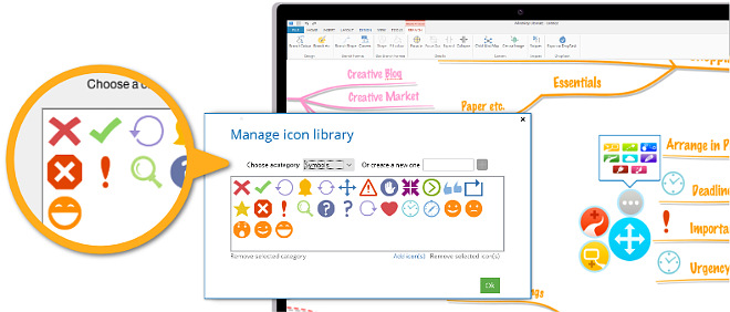 "imindmap 10 preview" new icon manager