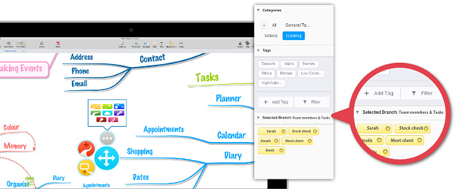 "imindmap 10 preview" new tags feature